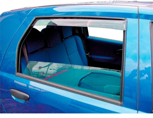 Hintere Windabweiser (1 Set) für die Fahrer und Beifahrerseite-CLI004M2113 passend für Skoda Octavia Limo, TYP NX, 4-Door, 2020- | kompatibel mit Skoda Octavia IV (NX) Limousine 2020-
