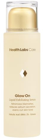 Health Labs Care Flüssiges Peeling-Serum Glow On Salicylsäure 2% – Gegen Hautunreinheiten & Pickel – Für ebenmäßigen, strahlenden Teint – Flüssiges Gesichtsserum – 50 ml
