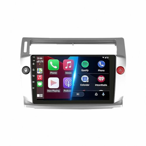Bilnavigering för Citroen C4 C-Quatre 2004-2009 Dashcam Carplay Och Android Auto, Bärbar Bilstereo, Bilstereomottagare Med Backkamera Bilradio Stereo Gps Navi, 4 Kärna 1G＋32G