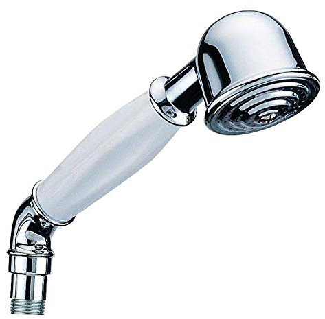 Nostalgie Dusche Handbrause Duschkopf mit Keramikgriff Messing