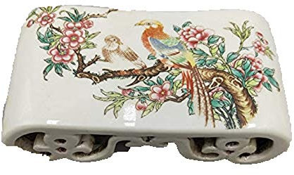 Fashion158 Republic of China Briefbeschwerer aus Porzellan, mit Blumen und Vögeln, halbfertig