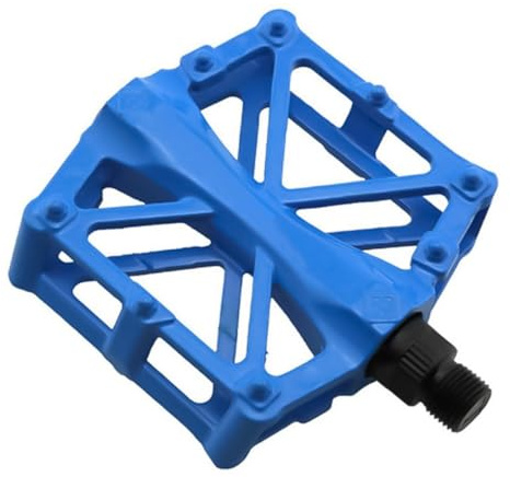 VOANZO Cykelpedaler, cykelpedaler aluminium antiglid hållbara mountainbike-pedaler, MTB BMX cykelpedaler (blå)
