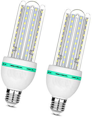 COUSON Bombilla LED E27 Lámpara 24W en Forma de U Pack de 2 unidades (Banca fría 6000K, 24W)