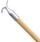 Pole Hook, for opening Sash Window, Compatible with VELUX® Roof Windows, Attic & Loft Hatch, blinds Skylight, Fanlight (Satin Chrome)