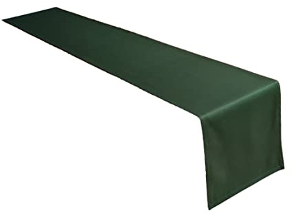 Runner da tavola di alta qualità in 100% cotone, collezione Concetto, colore e dimensioni a scelta (runner – 40 x 200 cm, verde oliva)