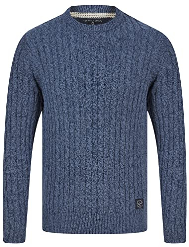 Tokyo Laundry Men's 'Alonso' Chunky Cable Knit Crew Neck Jumper…