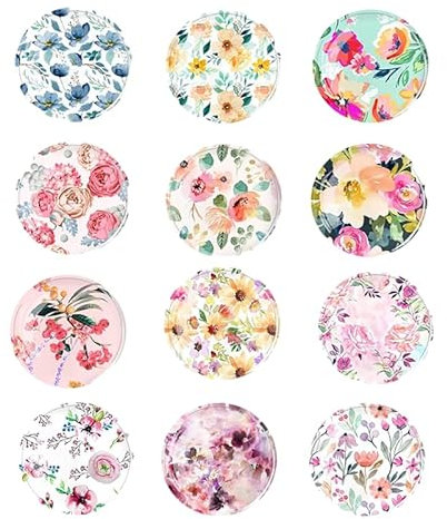 12 Pcs Aimant Magnet Frigo Aimant de Réfrigérateur 3D Verre Cristal Aimants Décoratifs Aimants Aimant Frigo Magnet Décoratifs Ronde Aimant Frigo Puissant Convient aux Réfrigérateurs, Tableaux Blancs