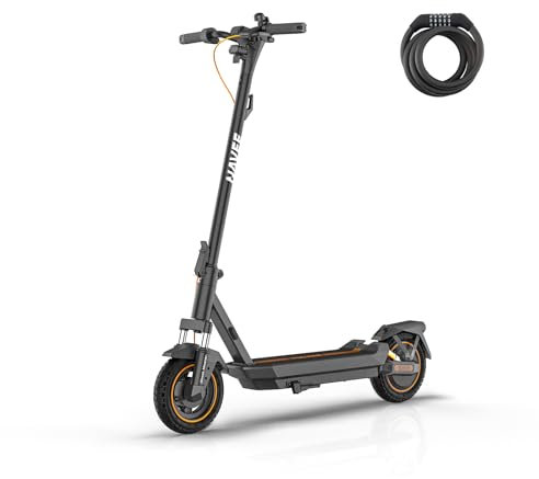 NAVEE GT3 D E-Scooter 350W-Nennleistung Motor | 50 km Reichweite | Vierfach-Federung | Klappbar (54 cm) mit IPX5 & TÜV-Zulassung Stadtscooter für Kopfsteinpflaster/Steigungen 18%