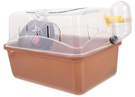 VILLFUL Transparenter Hamsterkäfig Mit Belüftung Haustiertransportbox Für Kleine Nagetiere Für Sightseeing Und Outdoor Reisen