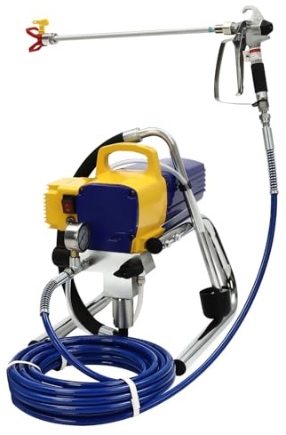 Airless-Farbspritzgerät Tragbares, 1800W 3600psi Hocheffizientes Elektrisches Spritzgerät, Farbspritzgeräte Spritzlackiermaschine Hochdruck-Airless-Farbsprühsystem mit 13 m Schlauchlänge