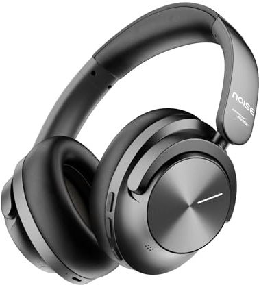 Noise Master Buds Max Wireless Over-Ear Headphones with Sound by Bose, Adaptive ANC, Dynamic EQ, LHDC 5.0, Immersive Spatial Audio, up to 60H Playtime, App Support (Onyx)