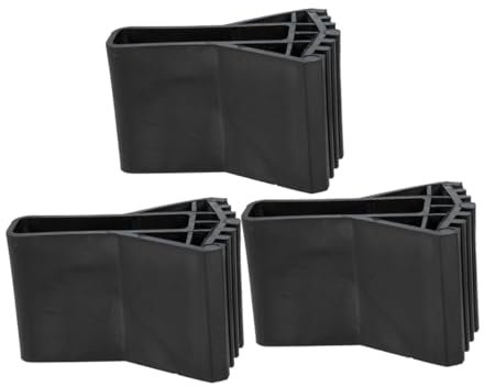 WATIIFUFU 3pcs Rubber Ladder Feet Covers, Anti-Slip Foot Protectors with Thickened Design, Floor Protection and Replacement End Caps for Step Ladders, Black
