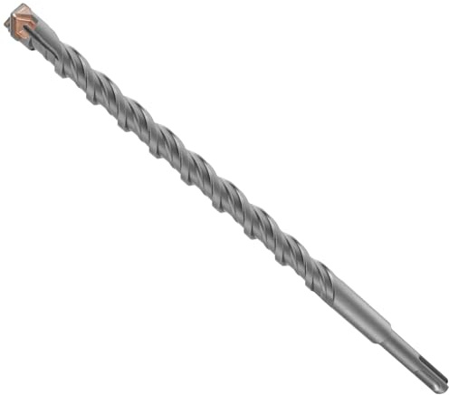 Flintronic Foret à Béton, Ø 14 x 350mm Foret Carrelage, Forets SDS Plus, Jeu de Forets à Béton, avec 4 taillants en carbure et double vis, pour Percer Dans le Bétons, Brique, Pierre, Maçonnerie