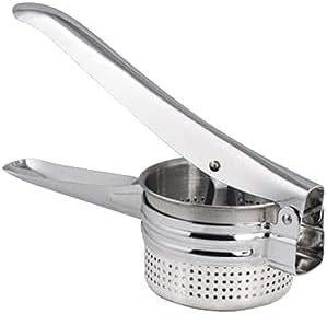 Neel Saanjh Kitchen Potato Ricer and Fruit Press, Robust Construction, Easy to Clean, Stainless Steel, Vegetable Squeezer, Sturdy and Stable, Sturdy for Kitchen and Home