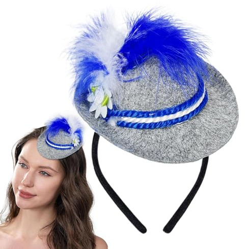 Oktoberfest hatt pannband, rollspel mini hatt tillbehör, traditionell öl festival huvudbonad, utklädnad mössa, barn vuxna män kvinnor, rolig festrekvisita för firande evenemang