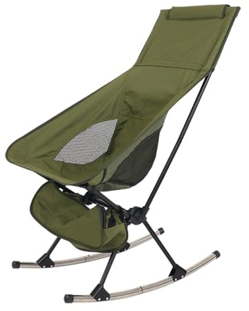 – Balancín Ligero, Silla Resistente al Aire Libre | portátil con Soporte de Malla ventilada para Patio, jardín, Camping, Picnic