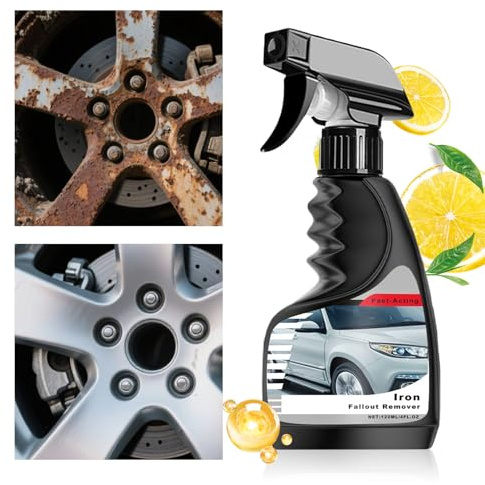 Liakyunf Spray Dissolvant de Rouille - 120 ML Produit Nettoyant pour Entretien De La Voiture | Spray Enlève-Rouille pour Roues de Voiture - pour Jantes Auto, Portes, Bateau, Tuyaux d'Échappement,