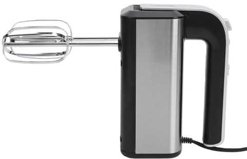 Riuulity Sbattitore Elettrico a velocità Regolabile Prestazioni Potenti per Cuocere Al Forno e Cucinare 4 Accessori in Acciaio Inossidabile (Spina europea 220-240v)