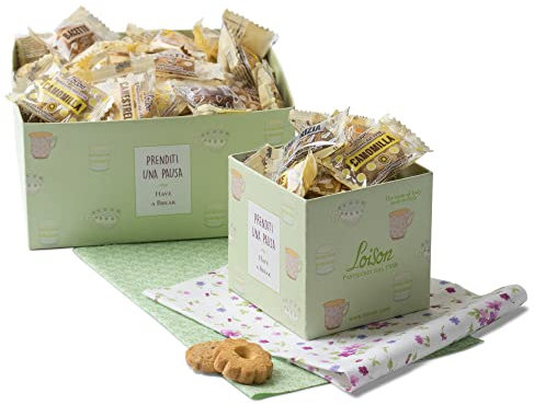 Scatola 200 biscotti al burro assortiti Loison
