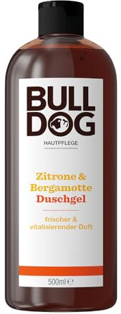 BULLDOG - Körperpflege für Männer | Zitrone & Bergamotte Duschgel | frisches & revitalisierendes Duschgel | 500ml