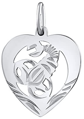 SILVEGO – Pendentif pour Femme - Argent 925/1000 - Signe du Zodiaque Astrologique – Scorpion