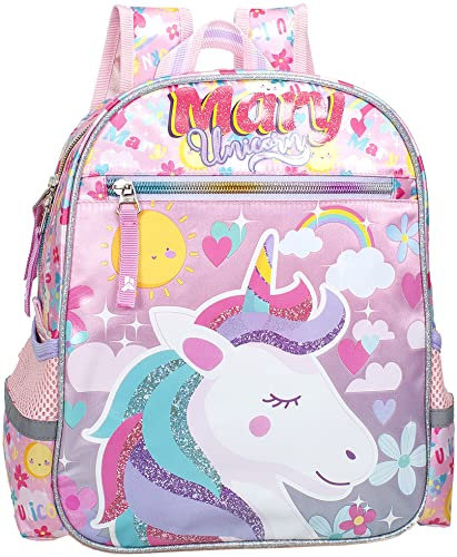 Julian Ross Unicorno Mary Zaino Asilo Scuola, Tempo Libero, Bambini, 29 Centimetri, Poliestere, Viaggio, Regalo, Animali, Tasca per Borraccia, Leggero