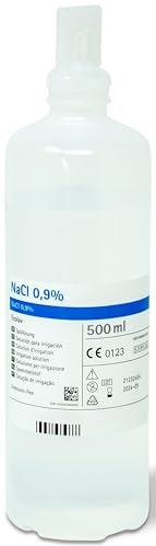 Physiologische Lösung 0,9% Natriumchlorid 500 ml (Packung mit 10 Stück unteilbar)