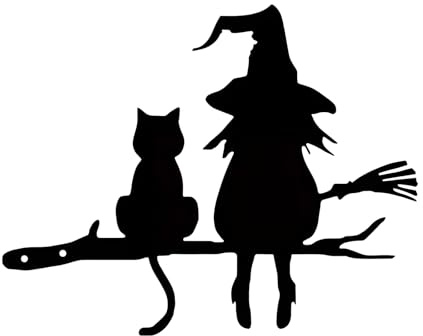 CMANLNYK Décoration de jardin en forme de chat en fer – Piquets de jardin classiques en fer noir pour la maison, le jardin, la terrasse, la pelouse, l'Halloween