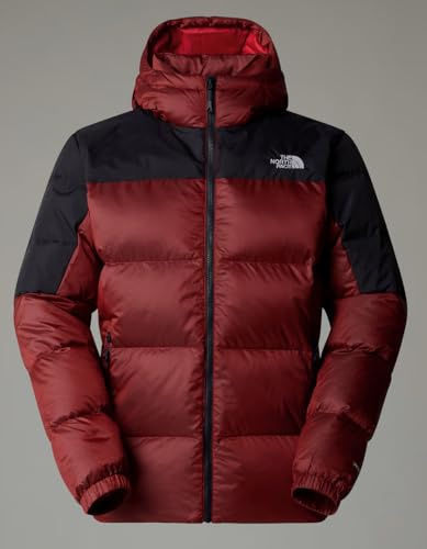 The North Face Men's Diablo Down Hoodie Jacket, High Risk Red Black Hea, L