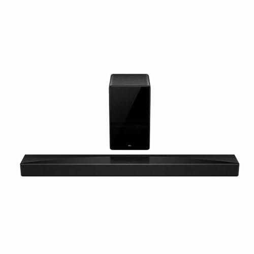 TCL Q75HK Soundbar 5.1.2 canali per TV, 620 Watt, Home Theater, Cinema Surround, espansione del suono, Dolby Atmos, DTS: X, HDMI eARC, Bluetooth 5.1, un telecomando, USB, ottico, montaggio a parete