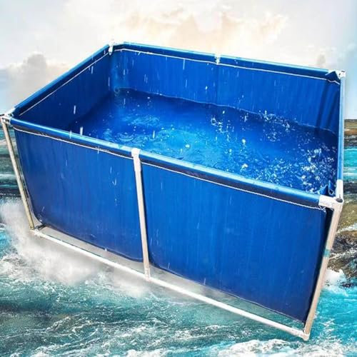 Generisch Aquariumbecken für Salzwasserfische,Aquariumbecken aus PVC-Canvas,Eigenständiger Teich mit Ablassventil,Zum Schwimmen mit Koi-Fischen und Schildkröten