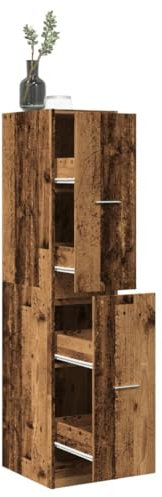 Lauuoeriau Furniture Item Home Apothekerschrank, Altes Holz, 30 x 41 x 144,5 cm, Holz-Möbel