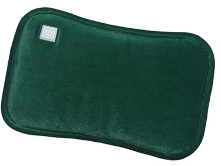 FRCOLOR Cozy Night Plüsch-handwärmer Wärmflasche Anhaltende Wärme 3 Heizstufen Dunkelgrün