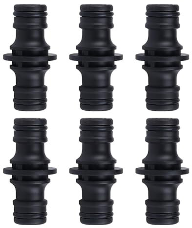 6 Pezzi 1/2 Pollici Raccordi Per Tubi Dell'acqua Doppio Maschio Connettore Tubo Extender Raccordo Tubo Acqua Giardino Raccordo Irrigazione Double Male Hose Connector adatti l'irrigazione del giardino
