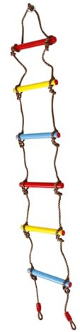 ADOCARN Schaukelzubehör Für Draußen Spielplatzgeräte Kletterseil Für Junge Mädchen Baumhausleiter Kletterleiter Kletterleiter Für Draußen Spielleiter Strickleiter Strickleiter Für