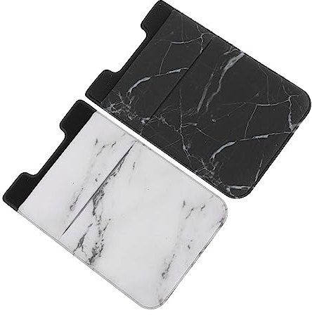 DIYEAH 2 Pezzi Portacarte Adesivo per Smartphone e Nero per Facile Installazione e Rimozione Compatibile con Varie Custodie