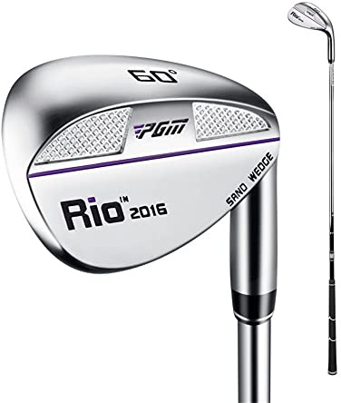 Golf Wedge Sable 56/60 Degrés Club de Pionneur avec Tige en Acier pour Adultes Hommes Femmes Contrôle Facile de Distance Sports & Extérieur (Violet,60 degrés)