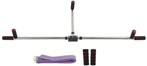 Estirador de piernas de 3 Barras, máquina de Entrenamiento de Estiramiento con separación de piernas Ajustable y 9 configuraciones de Orificios, Entrenador de Estiramiento de