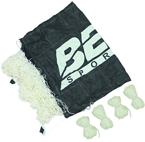 Best Sporting Tornetz für Fußballtor I Tornetz mit Best Sporting Logo I Passend für Tore mit den Abmessungen 213 x 152 x 76 cm I Fussball Tornetz Schwarz-Weiß