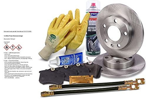 ATEC Germany Bremsenset Hinterachse inkl. Bremsscheiben Ø 245 mm Voll + Bremsbeläge Hinten Kompatibel mit A udi A4 B6 (8E2), A4 B6 Avant (8E5), A4 B6 Cabriolet (8H7)