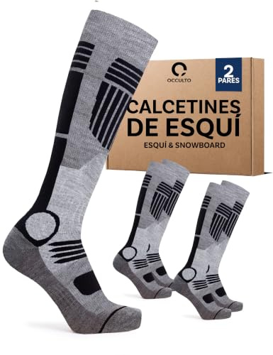 Occulto Calcetines Esqui para Hombre 2 pares, 4 Pares (modelo: Felix)