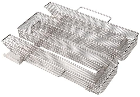 Generatore di fumo freddo, in acciaio inox, affumicatore a spirale, per barbecue caldo o freddo, accessori per salmone affumicato, formaggio, maiale (21 x 16 x 4 cm)