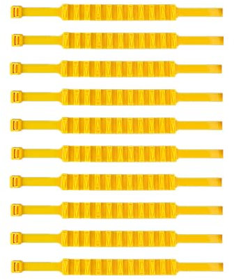 10 cadenas antideslizamiento, de nailon resistente al frío, fijaciones para neumáticos, cadenas antideslizamiento, liberación de nieve, liberación de barro, adecuadas para SUV, coches, furgonetas (15