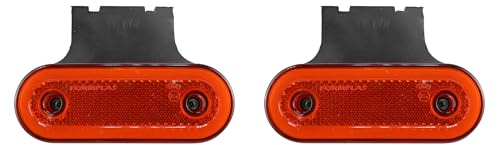 Paar Seitenmarkierungsleuchten LED Neon Gelb Begrenzungsleuchten Wohnmobil Anhänger LKW PKW E9 12-24V