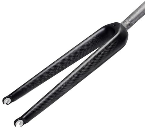 QAINKUN Federgabel Carbonfaser-Gabel im Rennrad-Stil, Fahrradgabel, Fahrradteile 1-1/8 650c, superleicht, 350 g, matt glänzendes Finish, Fahrradzubehör Fahrradgabel(3K Gloss)
