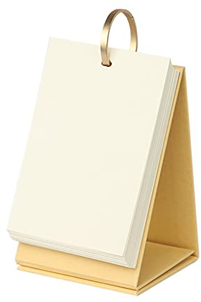 XGOPTS Blanko Tischkalender Selbst Gestalten Kleiner Notizblock Spiralblock | Kleiner Notizblock, 180 Blatt Grün, DIY Loseblatt Spiralblock, Bürobedarf Studenten Lernkarten, Leer Zettel für Notizen Malen