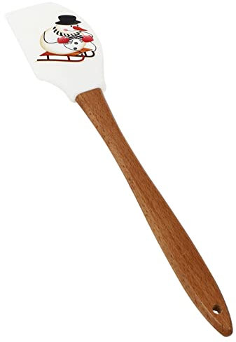 EQEQE Wooden spoons for cooking,1pc Christmas Cream Spatula silicone spatula for eggs silicone spoon spatula gingerbread decor dough jam spatulas