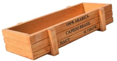 KESOTO Scatola di Legno Piccoli Contenuti Scatole per Piccoli Scatole per Piante da Balcon Balcon, Marrone