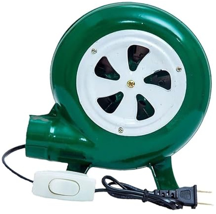 JOUFNING Soufflerie centrifuge pour barbecues - Petit souffleur électrique de Forge, Soufflerie d'air Commerciale écoénergétique, Ventilateur de Cuisine 220 V(40W)