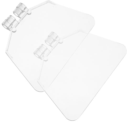 Transparent Protecteur Oculaire de Banc 2 Pièces pour Touret | Assemblage de Visière, Plastique Résistant à Chaleur, Installation Facile pour Meulage de Bureau